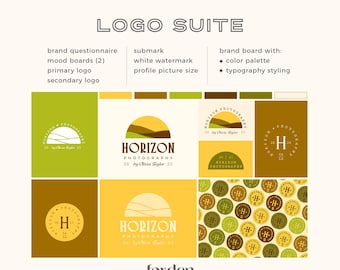 Custom Logo Suite, Logo kit, Branding Package, Logo Design Package, Custom Branding Design, Mood board, Feminine branding, Brand board