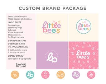 Custom brand package, Custom Branding Kit, Children's brand, Children's custom logo, Medical logo, Medical brand, Therapy branding, Branding