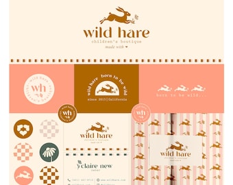 Custom Brand, Custom Branding, Colorful design, Branding Kit, Children's brand, Clothing logo kit, Brand Suite, Logo Suite, Brand board