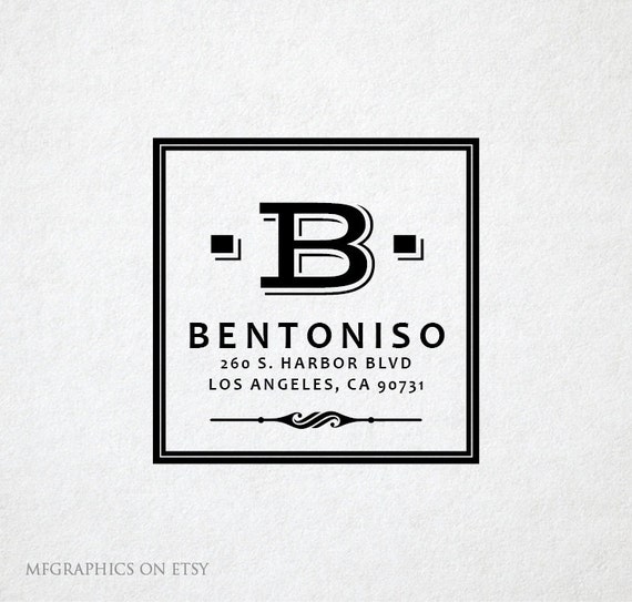 stamp logo circle logo