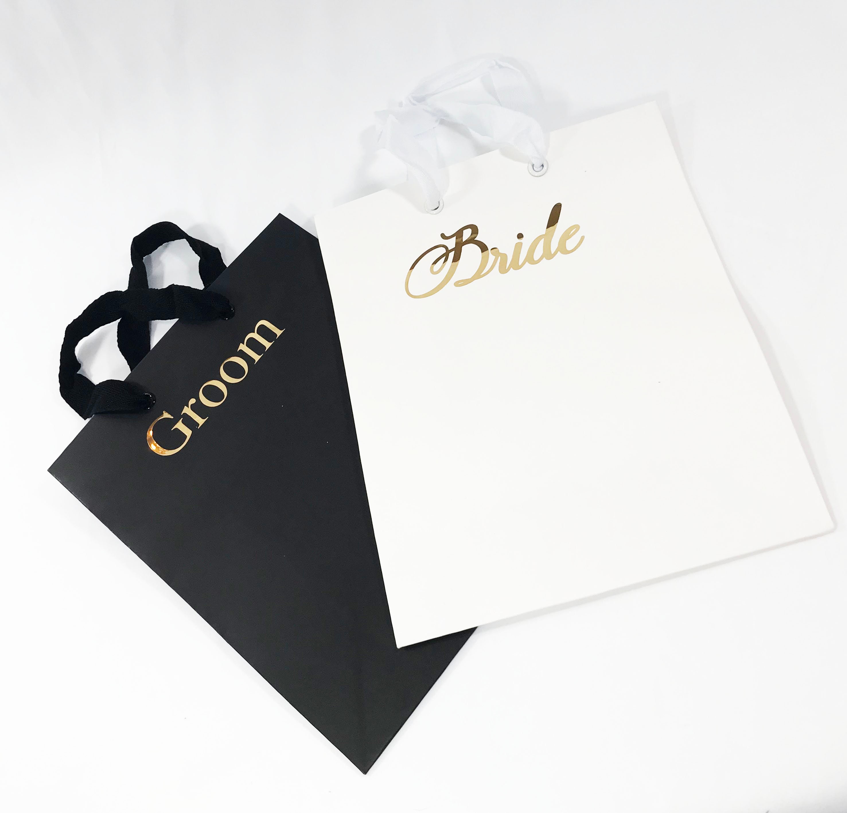 bride and groom gift bags