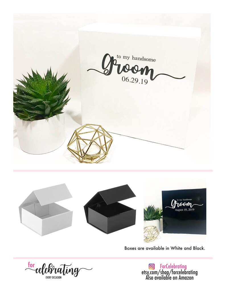 gift box for husband on wedding day