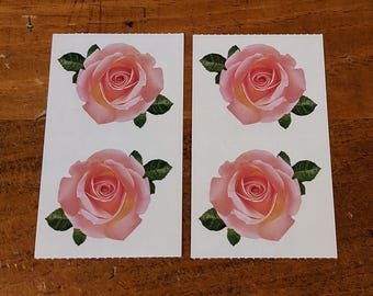 Mrs. Grossman Sticker Half Strips ~ Pink Rose