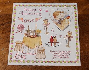 Colorbok Scrapbook Sticker ~ by Susan Branch....Anniversary/Love.