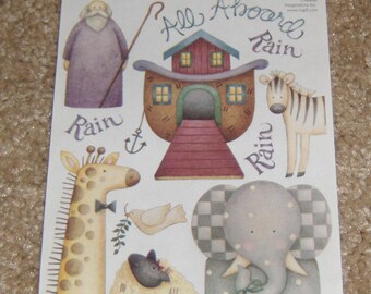Creative Imaginations Debbie Mumm Sticker Sheet ~  Baby Noahs Ark.   HTF