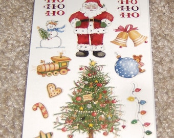 Colorbok Scrapbook Sticker ~ by Susan Branch.  Vintage Christmas Tree, Santa, Decor.... HTF