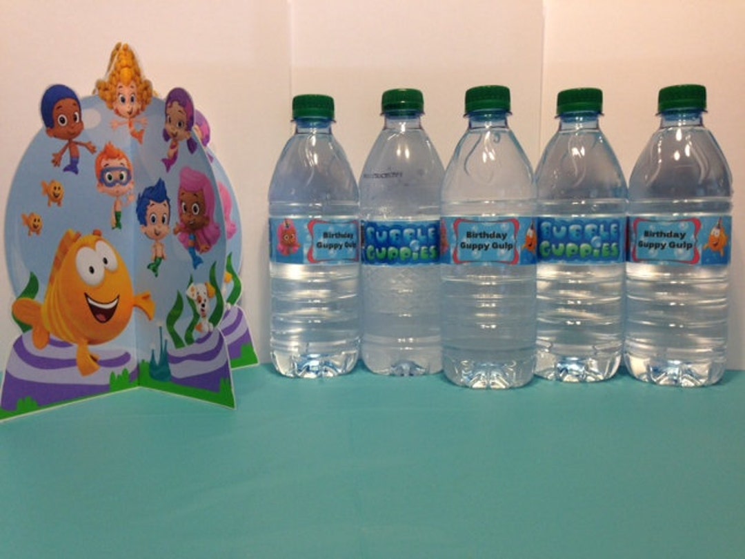 Bubble Guppies Water Bottle Label Great for Parties guppy Gulp Etsy