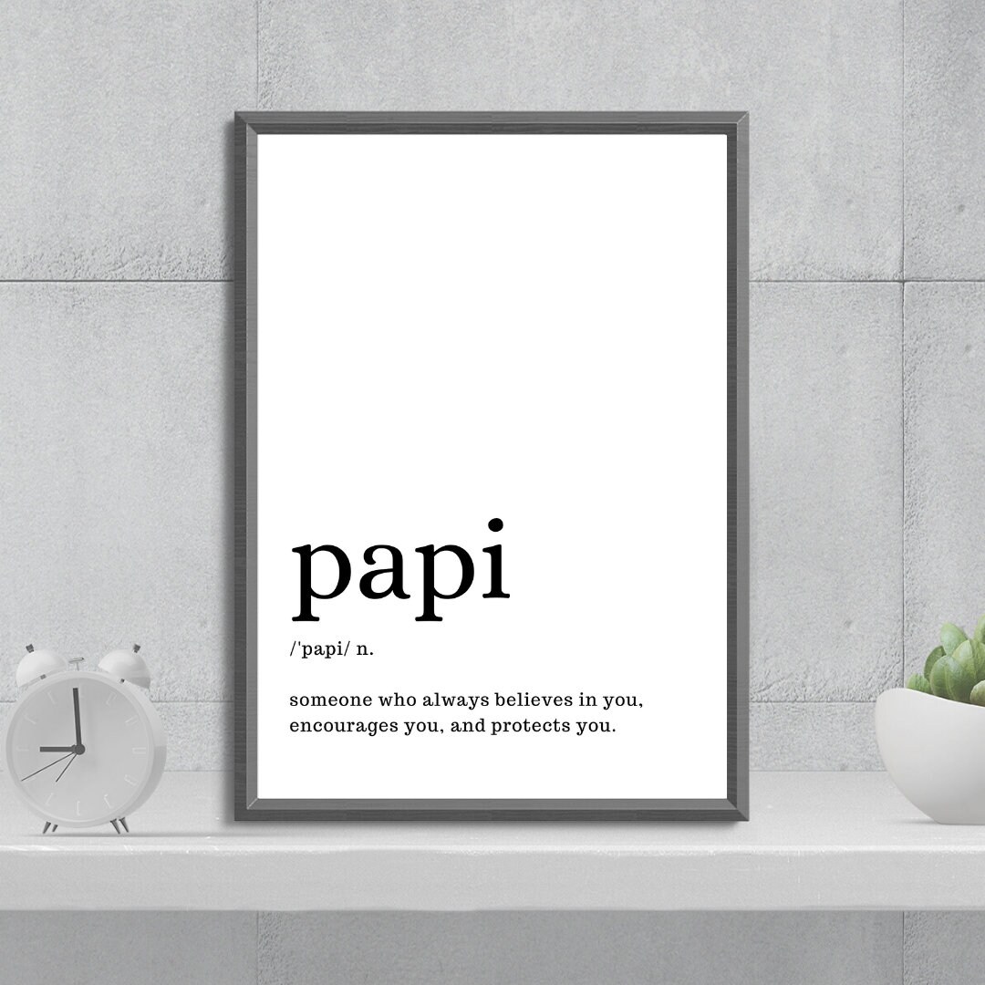 Papi Christmas Gift Idea Present Papi Definition Printable