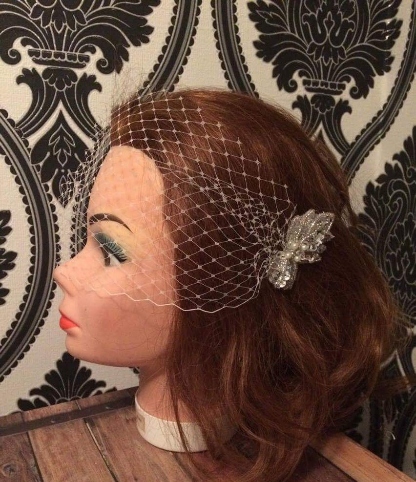 Vintage inspired birdcage veil retro birdcage veil wedding Etsy