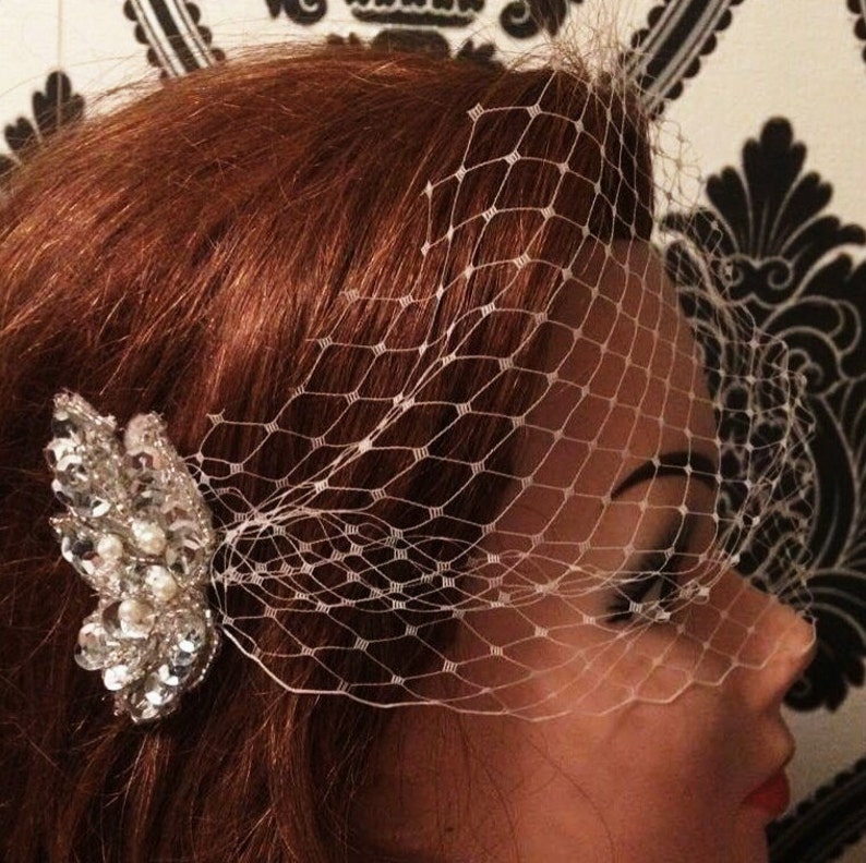 Vintage Inspired Birdcage Veil Retro Birdcage Veil Wedding Etsy