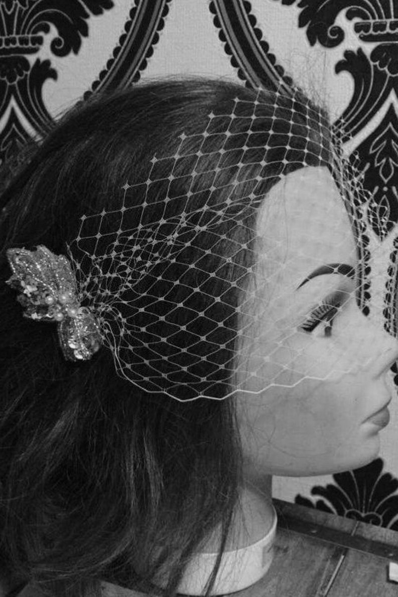 Vintage Inspired Birdcage Veil Retro Birdcage Veil Wedding Etsy