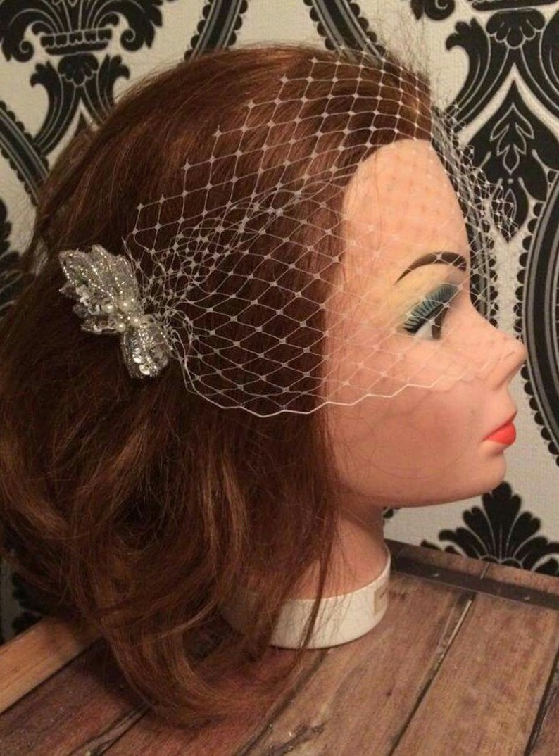 Vintage Inspired Birdcage Veil Retro Birdcage Veil Wedding Etsy
