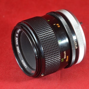 Canon FD Macro lens 50 mm 3.5