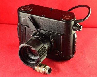 Gravador RARE Robot Motor 36 DCE 258259 com Schneider Kreuznach tele Xenar 90 mm 3,8