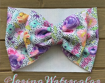 Sprint watercolor/floral/dots/bullet/textured/baby/headwraps/large bow/headband