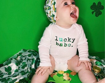 Rainbow/clover/shamrock/saint Patrick's Day/spring/bullet/textured/baby/headwraps/large bow/headband