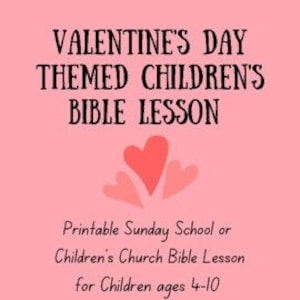 1 Corinthians 13 Children Kid&#39;s Bible Lesson Sunday School Valentine&#39;s Day Printable Activities and Crafts Printable Digital Download ONLY