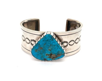 Massive Vintage Navajo Native American Jewelry jewelry silver Shield Turquoise Bracelet For Warriors Massive Vintage Navajo Native American Jewelry jewelry silver Shield Turquoise Bracelet For Warriors