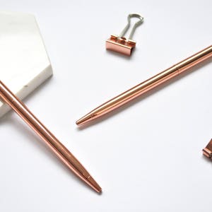 Rose Gold Ballpoint Pen image 2