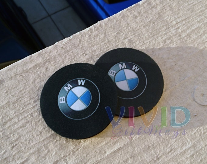 Pair of BMW Car Coasters Highly Absorbent for Any BMW Cup Etsy
