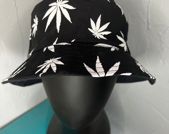 Pot Leaf Bucket Hat - Etsy