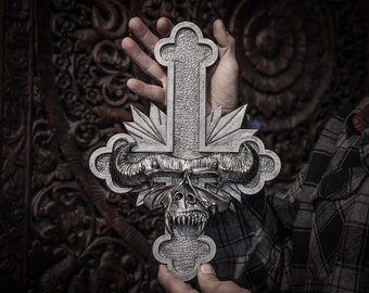 "Danzig ""Live"" Version Buckle mit SEHR GROSSES Lucifuge Kreuz ACME EXCLUSIVE."