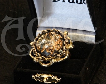 Jack sparrow Flower button Pirate Ring  of the caribbean