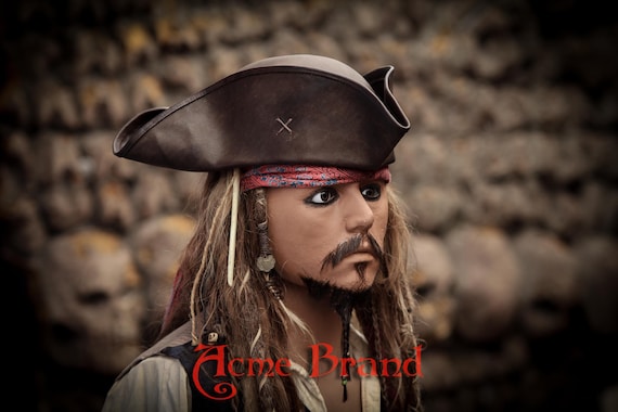 J スパロウ レザー トライコーン トライコーン 海賊帽 帽子職人製