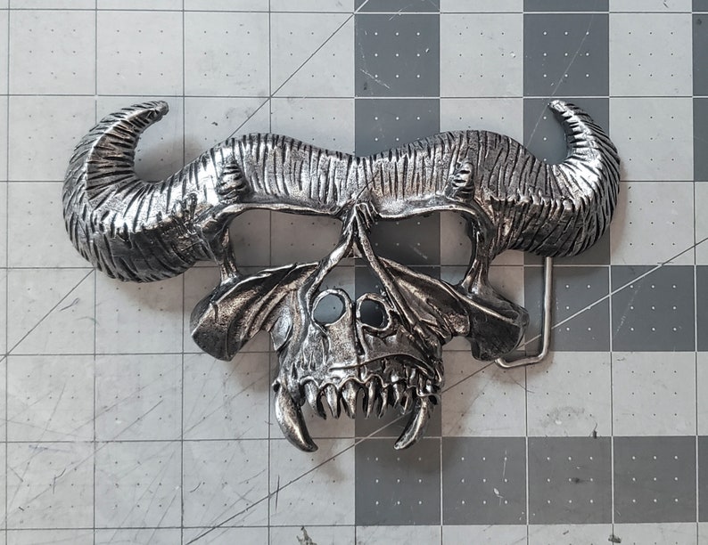 V2.0 Acme Brand DANZIG KISS SKULL Metal Belt Buckle Samhain image 3