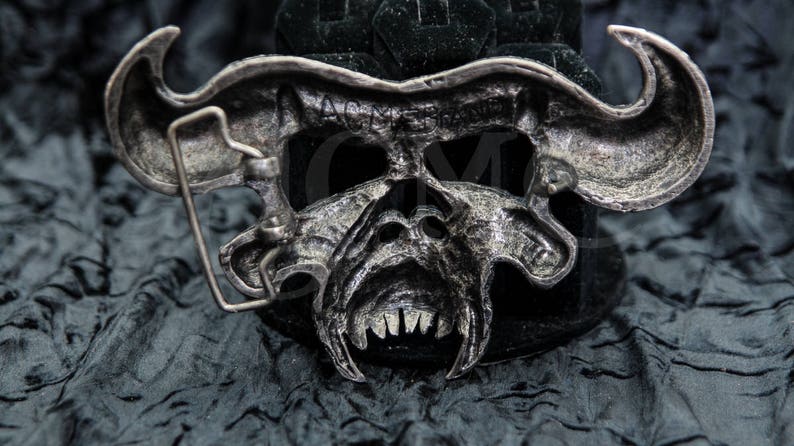 V2.0 Acme Brand DANZIG KISS SKULL Metal Belt Buckle Samhain image 6