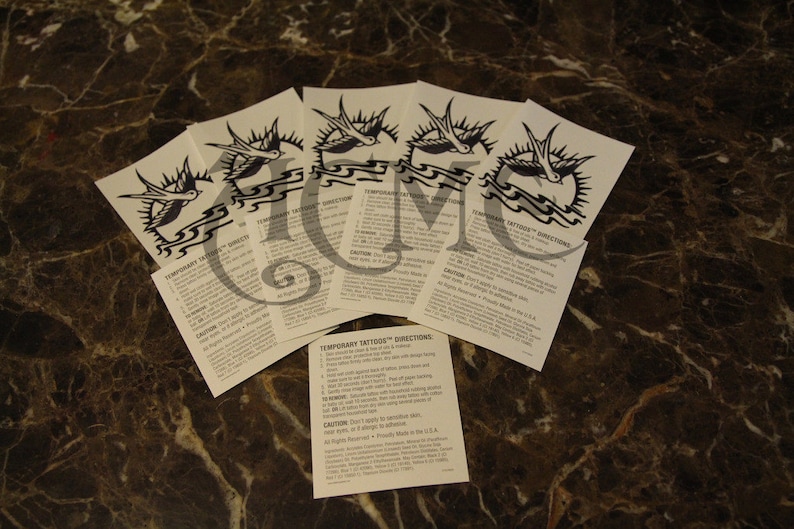 pack of 10 Jack Sparrow Temp Tattoos Pirates of the Caribbean