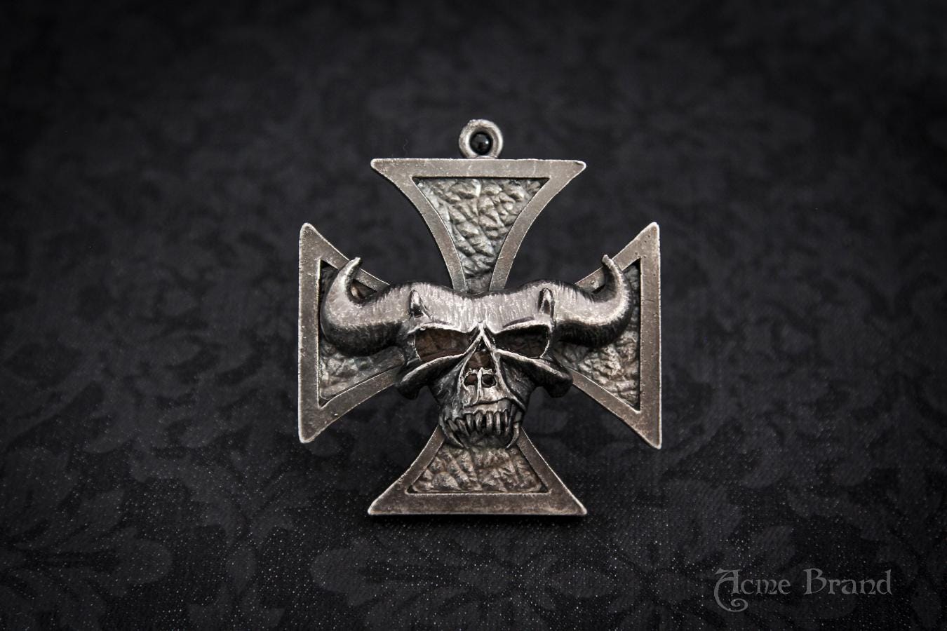 Danzig THRALL Iron Cross Pendant Lucifuge Necklace Misfits Samhain