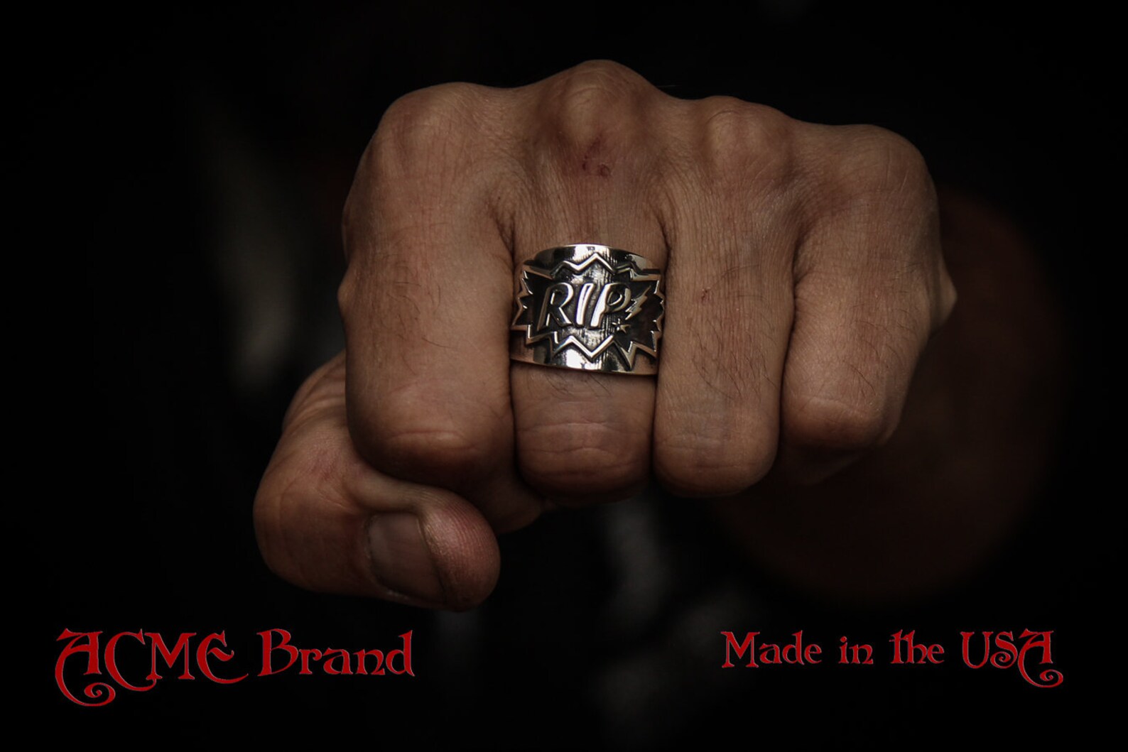 Sterling Silver Comic Legend Stan Lee Rememberance Statement POW! Ring ...