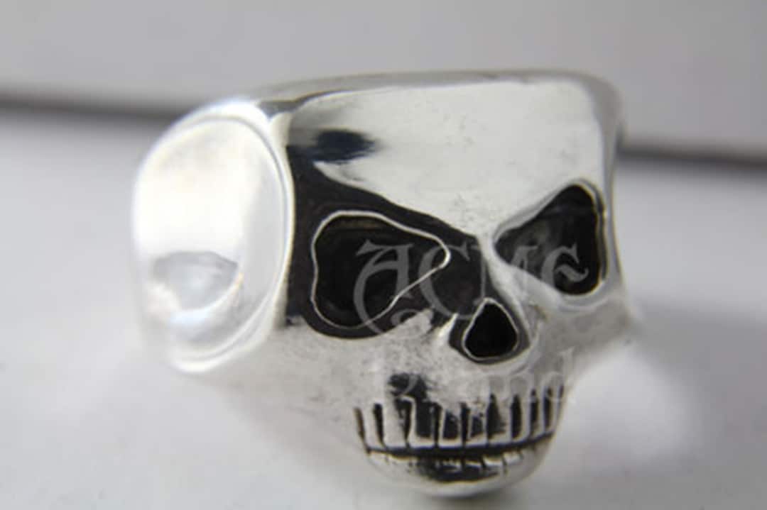 アクセサリー JIM SKULL RING / JOHNNY DEPP PLAIN TYPE Iggy Pop Skull Ring, Johnny Depp Skull Ring, Original Jim
