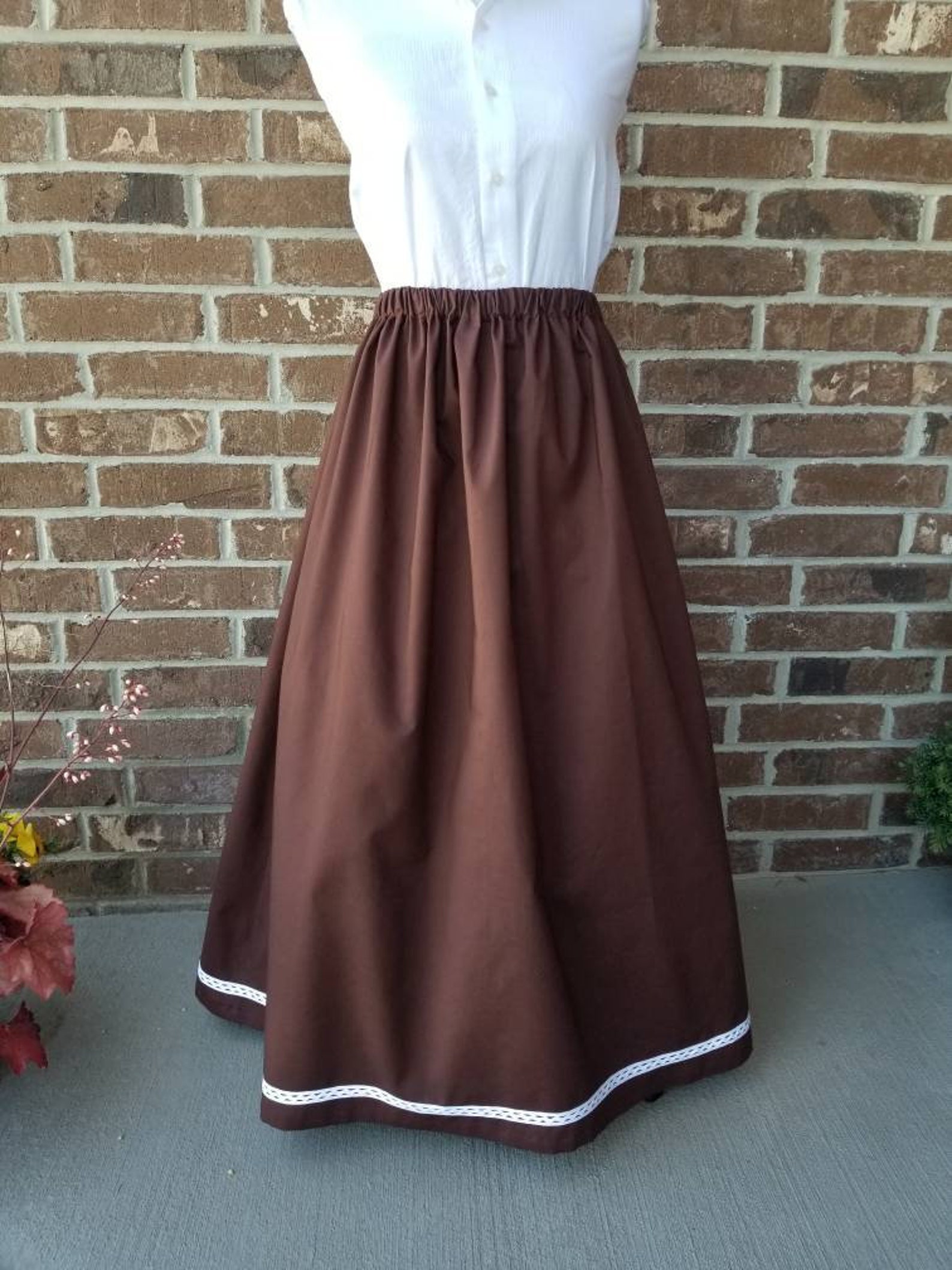Pioneer Skirt Prairie Skirt Pioneer Costume Trek Skirt Etsy