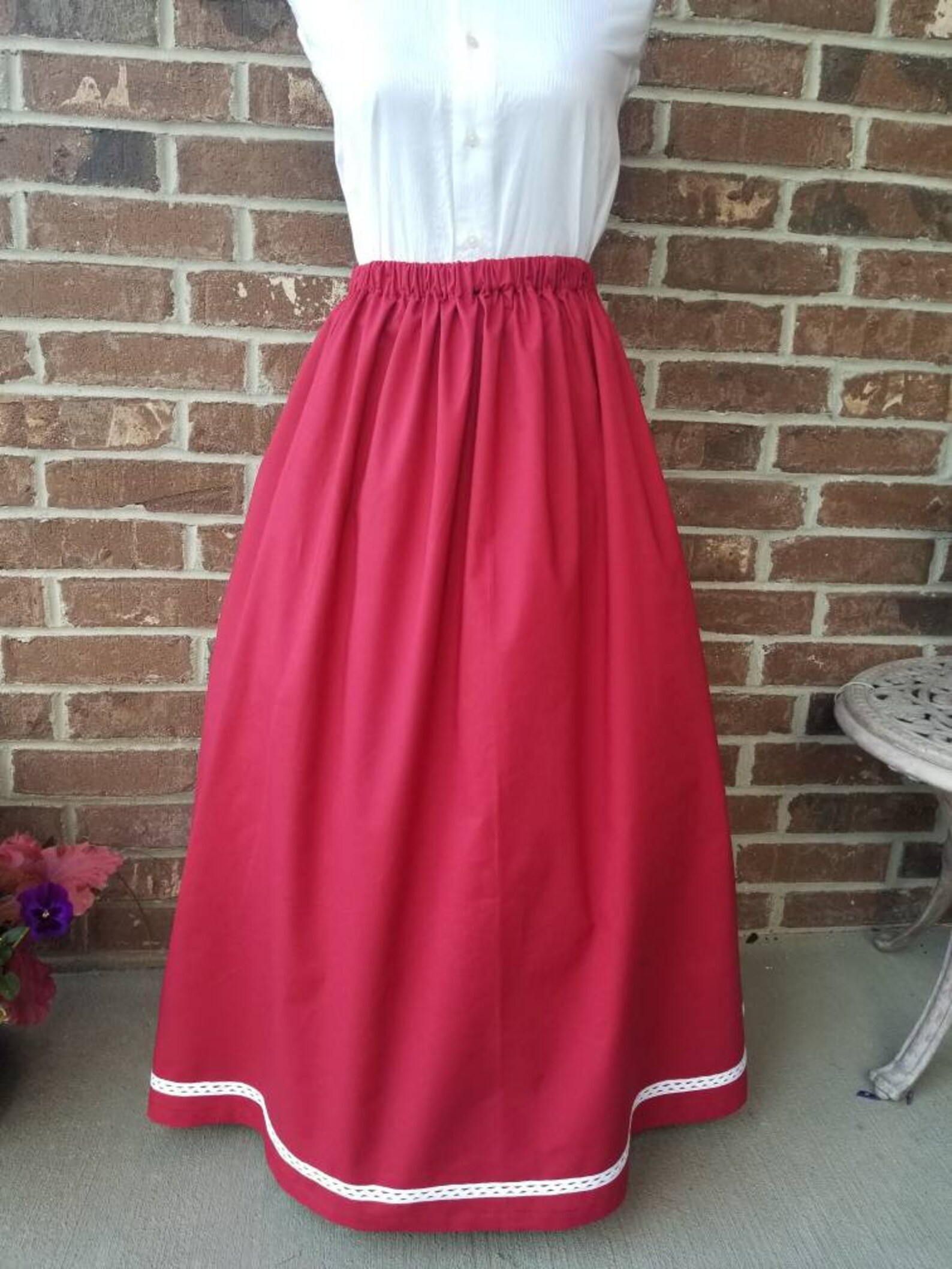 Pioneer Skirt Prairie Skirt Pioneer Costume Trek Skirt Etsy