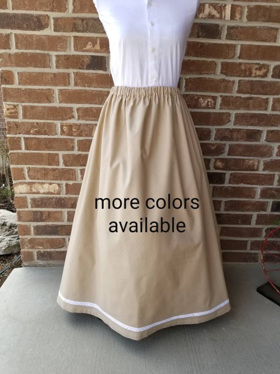 Pioneer Skirt Prairie Skirt Pioneer Costume Trek Skirt Etsy