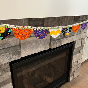 Birthday Banner, Party Bunting, Scalloped mantle decoration, Bunting, Garland, Holiday Decor, Happy Birthday decoration, Scalloped bunting