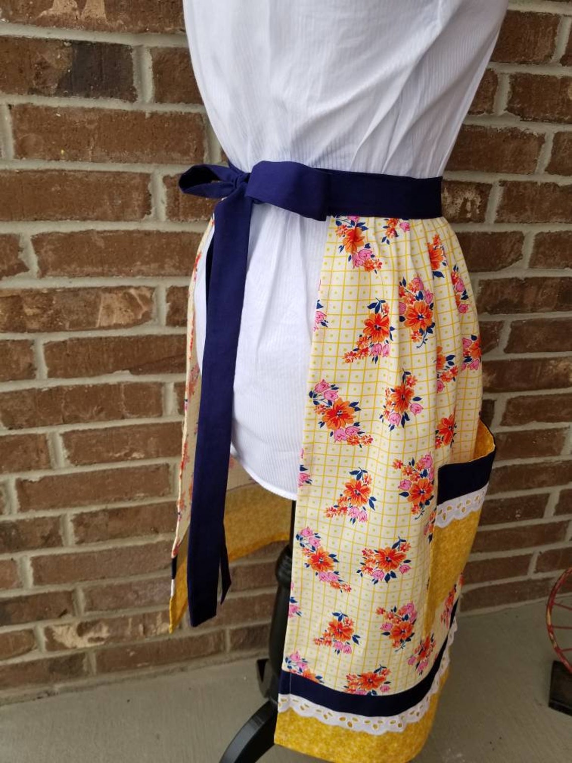 2piece half apron with set Pioneer Costume Trek Etsy
