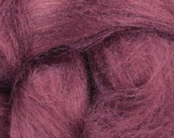 Tussah Silk (Top) Sliver - Red Onion (Purple) - 1oz or .5oz