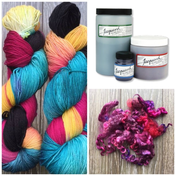 Jacquard Acid Dyes [DG-JA] : Earthsong Fibers, Your source for spinning,  weaving, knitting, crocheting, carding, dyeing, felting, yarns, fibers,  books, and videos