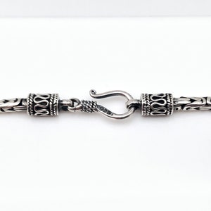 Byzantine Chain // 925 Sterling Silver // Medium Weight Bali Byzantine Chain // 2.5mm Bali Byzantine Chain // All Lengths image 4