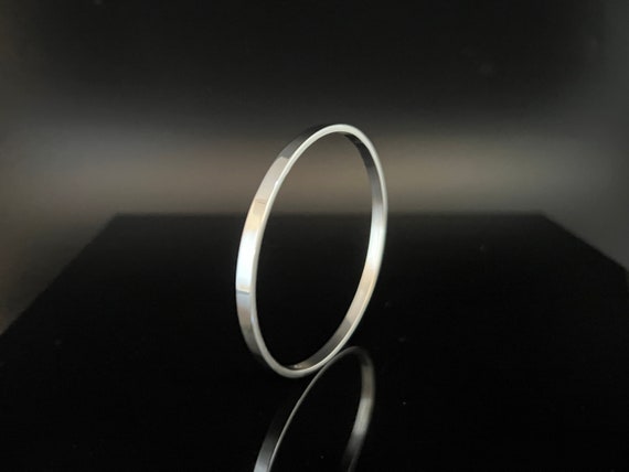 Buy 5mm Flat Bangle Bracelet - 925 Sterling Silver -- Silver