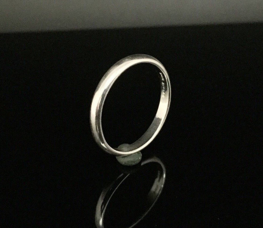 3mm Silver Band Ring // 925 Sterling Silver // Handmade // Silver Band