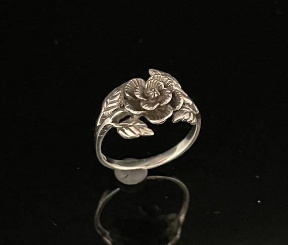 Anillo rosa de plata Tama o 6 7 8 9 Plata de ley 925