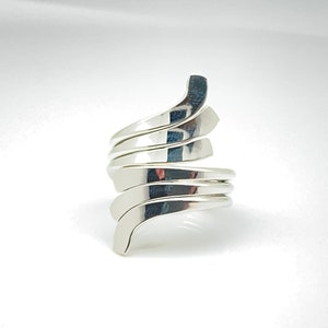 Wickelring // 925 Sterling Silber // Handgefertigt // Größen 7, 8, 9