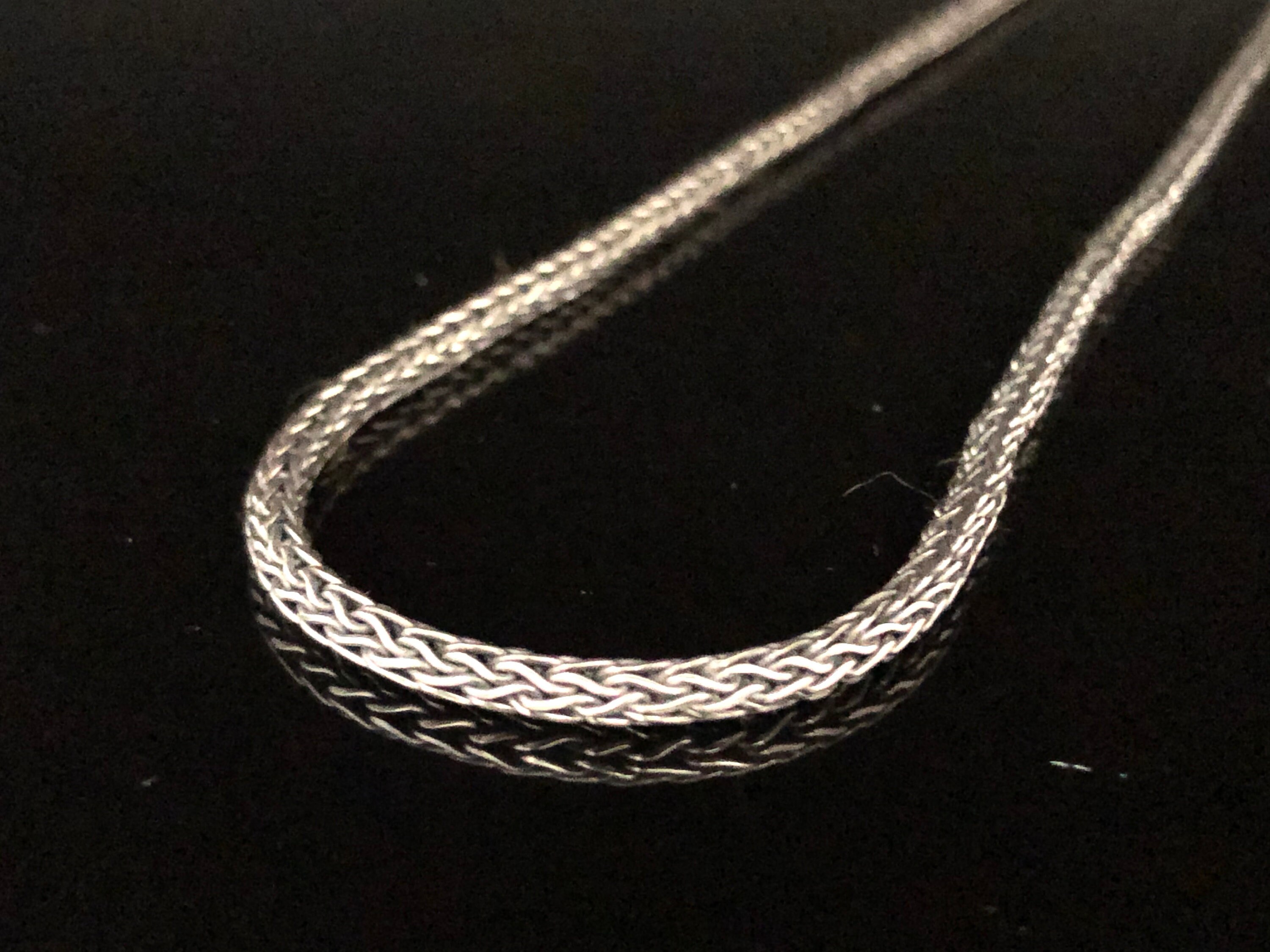 A26 Collana Catena di Pisello 3,5 MM Argento Sterling 925