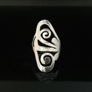 Swirl to Swirl Silver Scroll Ring // 925 Sterling Silver // Ring for Women