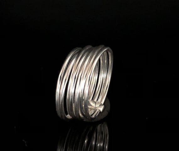 Anello In Argento Impilabile, Set Di 3 Anelli Con Fascia - Foto 3