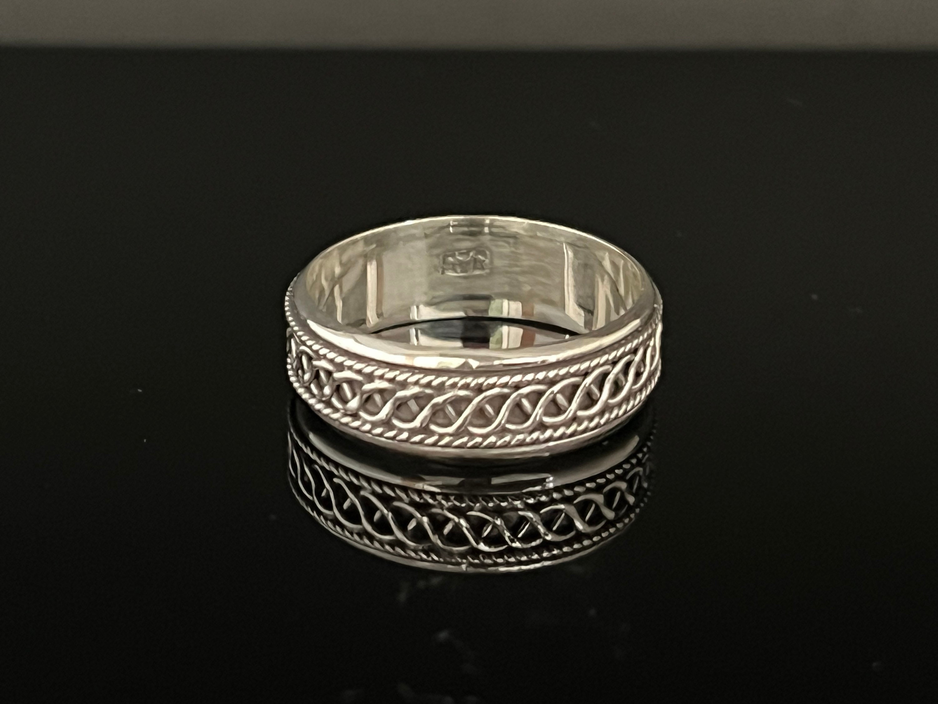 Braided Infinity Sterling Silver Spin Ring - Bali Style - Etsy